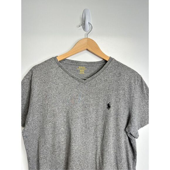 Polo Ralph Lauren Shirt Mens Gray Tee Short Sleeve Logo Size Medium‎ - Picture 3 of 6